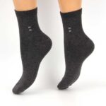 Κάλτσες Βαμβακερές με σχέδιο Ανθρακί