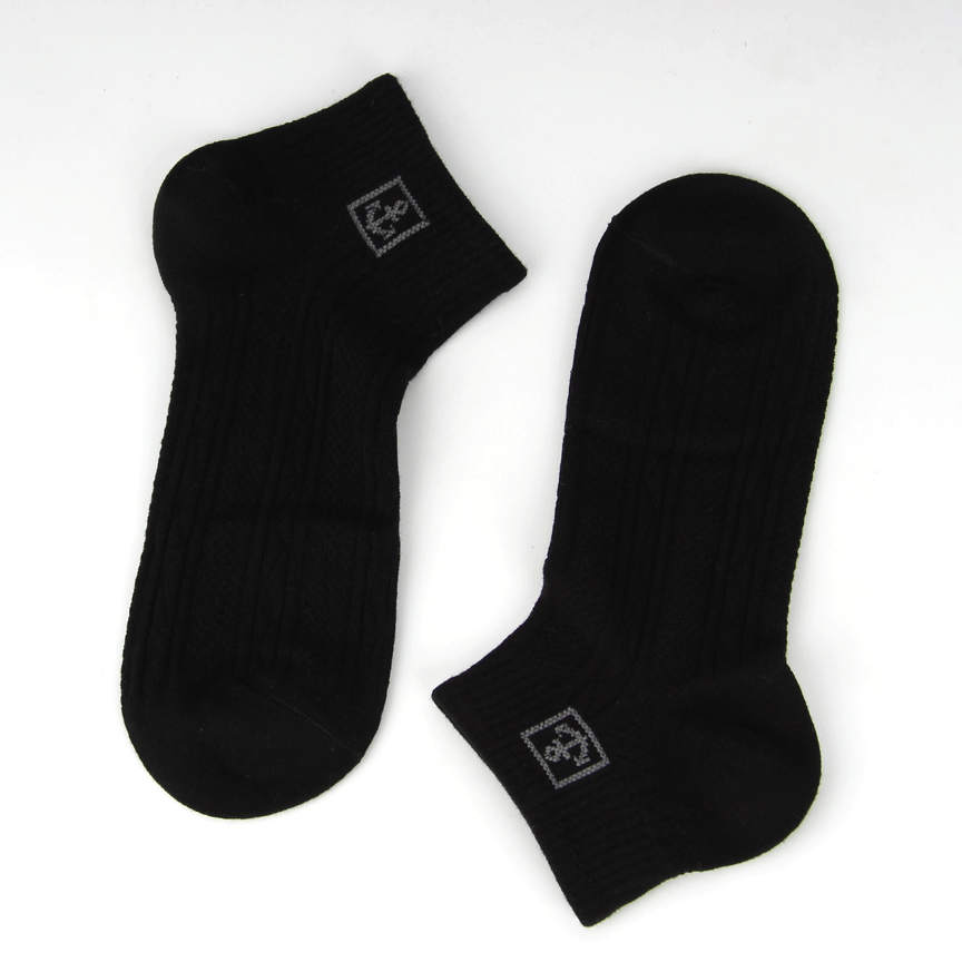 Ανδρικές Βαμβακερές Ημίκοντες Κάλτσες μαύρη