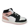 Sneakers γυναικείο μποτάκι λευκό-ρόζ