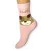 Γυναικείες Κάλτσες Ρόζ με τύπωμα αρκουδάκι