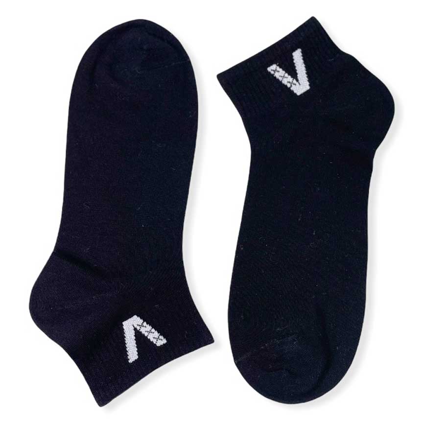  Κάλτσες Ημίκοντες Βαμβακερές Νο 41-46 Μαύρες