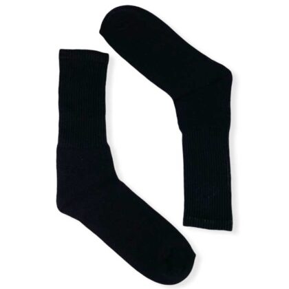 Κάλτσες Ανδρικές πετσετέ μακριές μαύρες