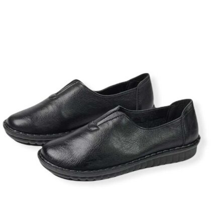 Μαύρα ανατομικά casual παπούτσια.