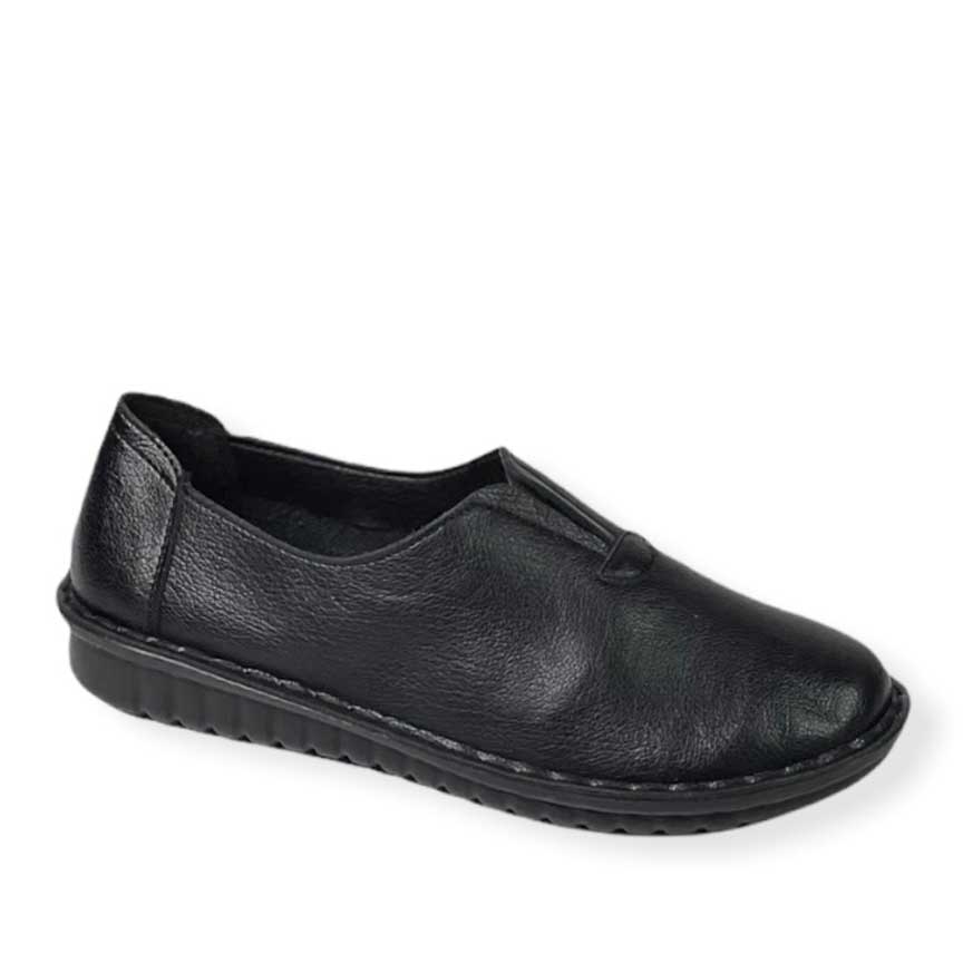 Μαύρα ανατομικά casual παπούτσια.