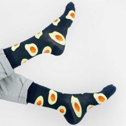 Κάλτσες με σχέδιο Avocado Χωρίς Ραφές