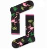 Κάλτσες Γυναικείες Μαύρες με Flamingo χωρίς ραφές