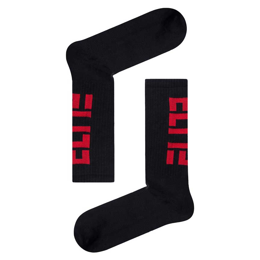 Κάλτσες Vtex Μαύρες-Κόκκινες Αθλητικές