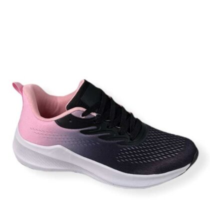 Μαύρα-Ροζ Αθλητικά παπούτσια.