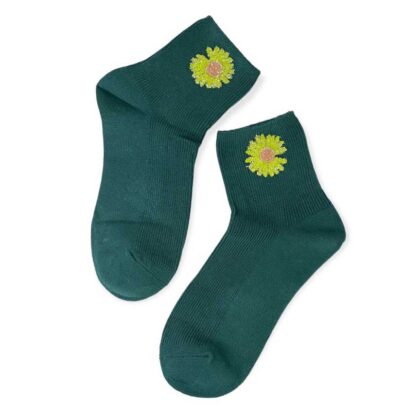 Γυναικείες Κάλτσες με κέντημα Πράσινες