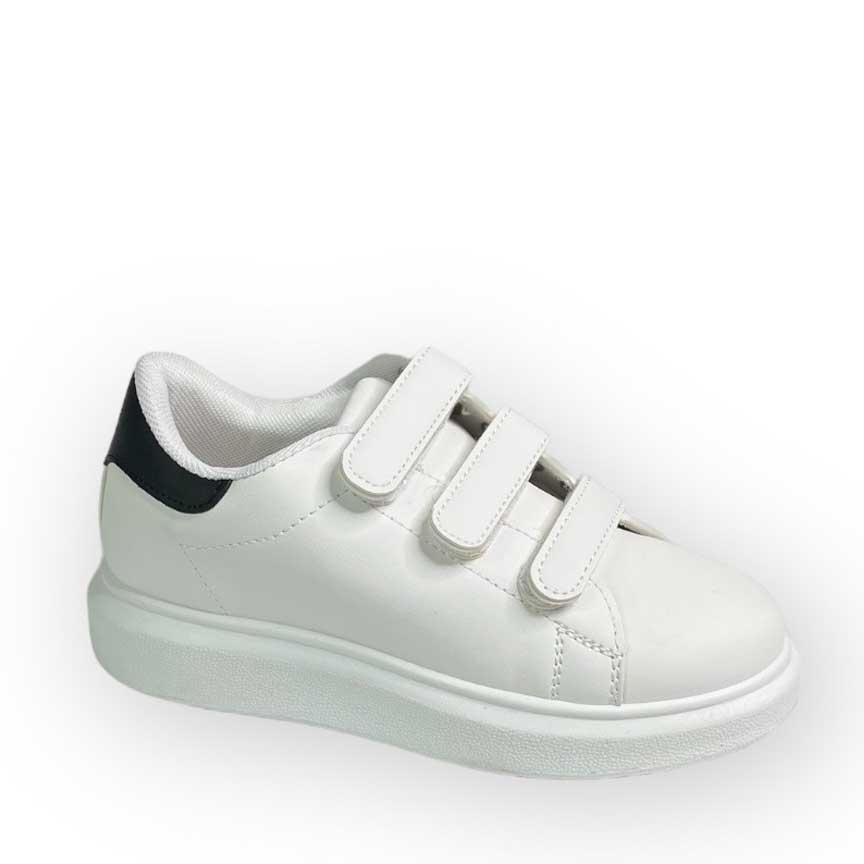 Sneakers Παιδικά Λευκό-Μαύρο.