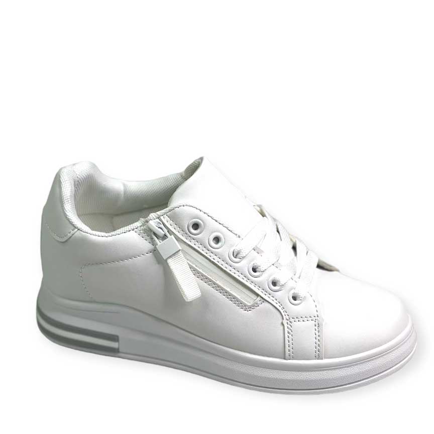 Λευκό Sneakers με κρυφό τακούνι