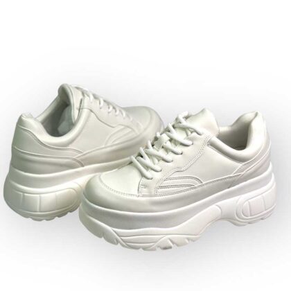 Λευκά Sneakers Γυναικεία Δίσολα